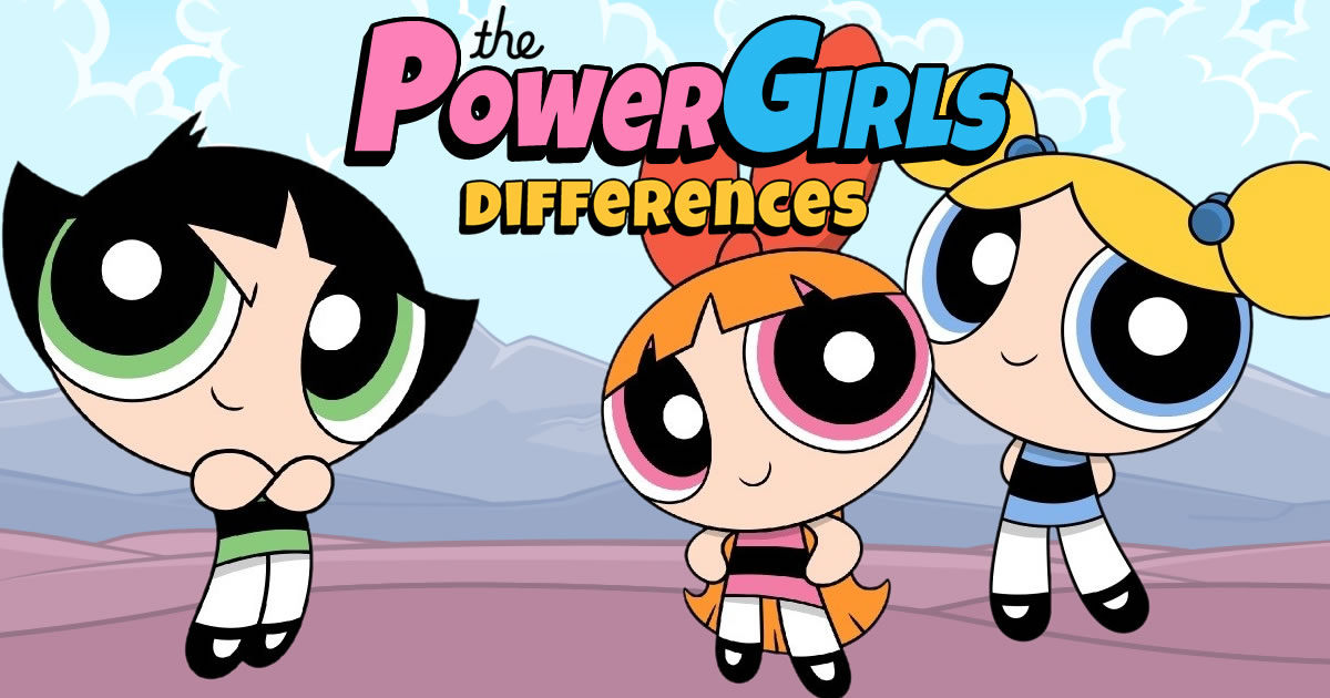 Image The PowerGirls Differences - Play Free Online Puzzle Game